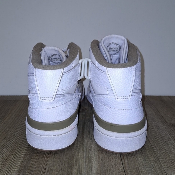 ADIDAS ORIGINALS FORUM MID J WHITE ORBIT GREEN Women's Size 8 - Picture 13 of 14